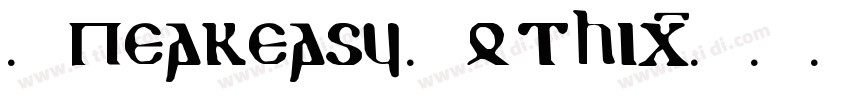 Speakeasy Gothic字体转换